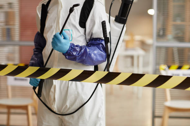 Professional Biohazard Cleanup technician working in Whitehall, MI